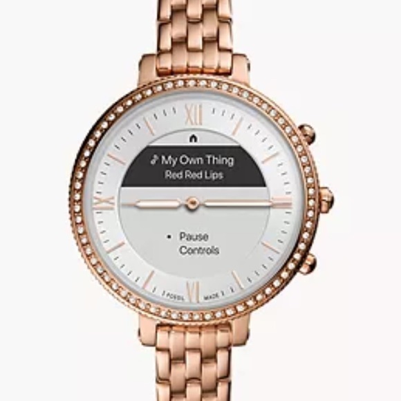 🚫SOLD🚫 Fossil Monroe hybrid watch in rose gold with extra band - NWT - Picture 5 of 16